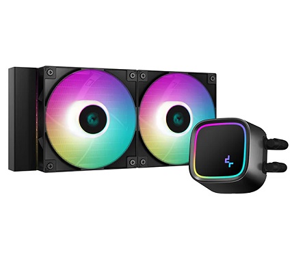 קירור נוזלי למעבד 240 שחור כולל תאורה דיפ קול DeepCool R-LE520-BKAMMN-G-1 LE520 Black ARGB 220W TDP 240mm Intel and AMD